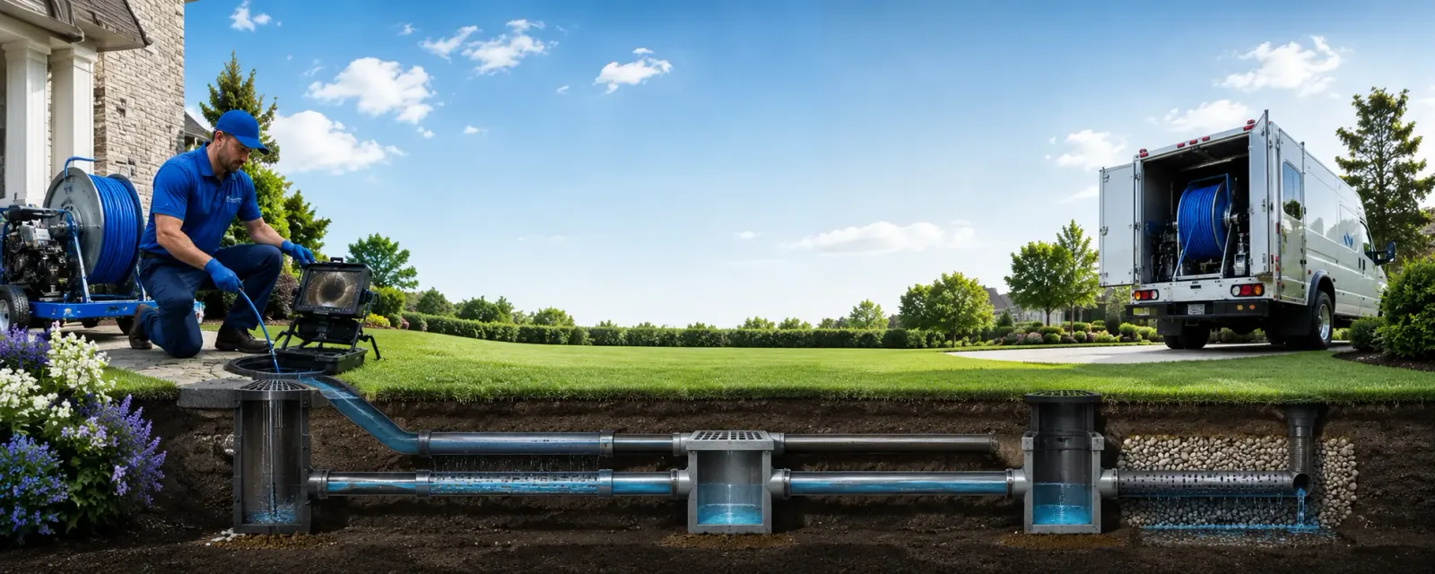 Outdoor drain cleaning information for Beeler, KS